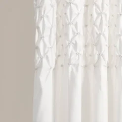 2pk 54"x108" Light Filtering Bayview Elastic Embroidery Curtain Panels White - Lush Décor -Home Decoration Promotion GUEST 00c0e72d 61e6 4038 a163 7f2987ed1610