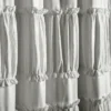 Set Of 2 Nova Ruffle Light Filtering Curtain Panels - Lush Décor