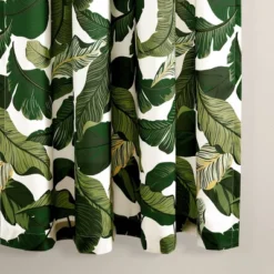 2pk 52"x63" Light Filtering Tropical Paradise Curtain Panels Green - Lush Décor -Home Decoration Promotion GUEST 05ed08cb fe94 471e 9bd2 67f4617eff5c