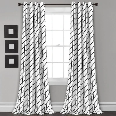 Set Of 2 Feather Arrow Geo Light Filtering Window Curtain Panels - Lush Décor 6 Set Of 2 Feather Arrow Geo Light Filtering Window Curtain Panels - Lush Décor - Image 6