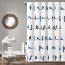 Rowley Birds Shower Curtain - Lush Décor -Home Decoration Promotion GUEST 06b5e0ee 48a2 4590 b894 25fa12fce668