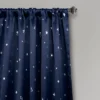 2pk 52"x84" Room Darkening Star Curtain Panels Navy - Lush Décor