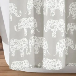 72"x72" Kids' Elephant Parade Shower Curtain - Lush Décor -Home Decoration Promotion GUEST 089cdd34 364a 44a0 a716 5aea347d7204