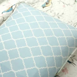 Lush Décor 3pc Botanical Bird And Flower Oversized Reversible Quilt Set White/Blue/Yellow -Home Decoration Promotion GUEST 0ac6da37 2e25 41da a297 ae2703f0a2de