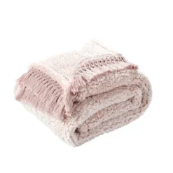 50"x60" Sherpa Tassel Fringe Throw Blanket - Lush Décor -Home Decoration Promotion GUEST 0c1060ca c5ee 4476 b735 143b4c465b2f