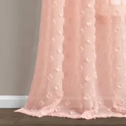 Set Of 2 (84"x38") Textured Dot Grommet Sheer Window Curtain Panels - Lush Décor -Home Decoration Promotion GUEST 10426dee c62c 4beb ad9e 263bb56c724d