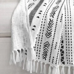 50"x60" Hygge Striped Cotton Slub Tassel Fringe Throw Blanket - Lush Décor 7 50"x60" Hygge Striped Cotton Slub Tassel Fringe Throw Blanket - Lush Décor -Home Decoration Promotion GUEST 1353c3df 7545 4d02 9aa8 0b34d34800fc