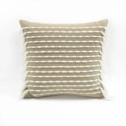 20"x20" Oversize Linear Tassel Square Throw Pillow - Lush Décor -Home Decoration Promotion GUEST 141530d6 ba33 4868 b6f5 33f13a5bb81e