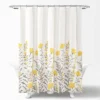 Aprile Shower Curtain Yellow/Gray - Lush Décor