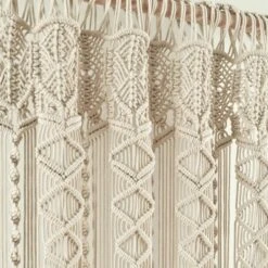 30"x40" Boho Macrame Textured Cotton Window Valance - Lush Décor -Home Decoration Promotion GUEST 18b1895c 0e95 4b3c af8b fa914c3160d0