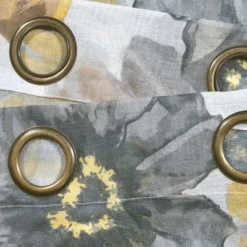 2pk 52"x84" Sheer Leah Curtain Panels Yellow/Gray - Lush Décor -Home Decoration Promotion GUEST 18efdd5c b37e 4f9c b894 4299cd18ff52