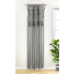 1pc 40"x84" Light Filtering Boho Macrame Tassel Curtain Panel Gray - Lush Décor 11 1pc 40"x84" Light Filtering Boho Macrame Tassel Curtain Panel Gray - Lush Décor -Home Decoration Promotion GUEST 190c31ba 01ec 4357 9032 381ff74ad627