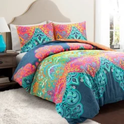 3pc Boho Chic Cotton Duvet Cover Set Turquoise/Navy - Lush Décor 11 3pc Boho Chic Cotton Duvet Cover Set Turquoise/Navy - Lush Décor -Home Decoration Promotion GUEST 1d9a876e 5c92 4d42 ad38 1beed4e0ca62