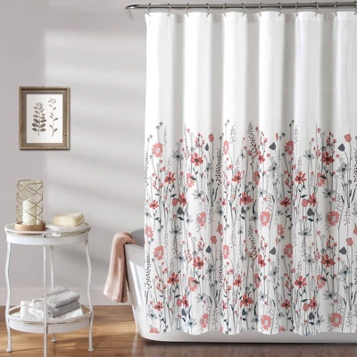 72"x72" Clarissa Floral Shower Curtain - Lush Décor 6 72"x72" Clarissa Floral Shower Curtain - Lush Décor - Image 6