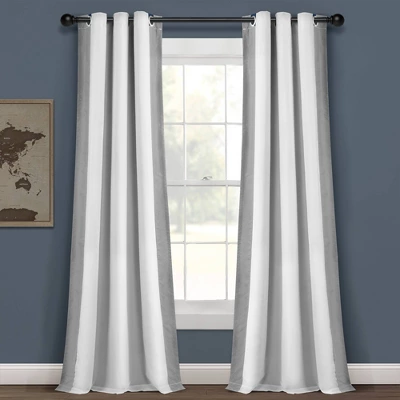 40"x84" Kids' Block Border 100% Lined Grommet Blackout Single Window Curtain Panel - Lush Décor 9 40"x84" Kids' Block Border 100% Lined Grommet Blackout Single Window Curtain Panel - Lush Décor - Image 9