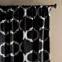 2pk 52"x84" Blackout Geo Window Curtain Panels - Lush Décor
