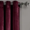 Set Of 2 (108"x38") Prima Velvet Solid Light Filtering Window Curtain Panels Plum Purple - Lush Décor