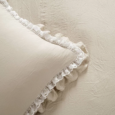 Ella Lace Ruffle Comforter Set - Lush Décor 4 Ella Lace Ruffle Comforter Set - Lush Décor - Image 4