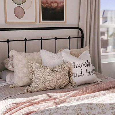 20"x20" Oversize Emma Square Throw Pillow Cover White - Lush Décor 1 20"x20" Oversize Emma Square Throw Pillow Cover White - Lush Décor