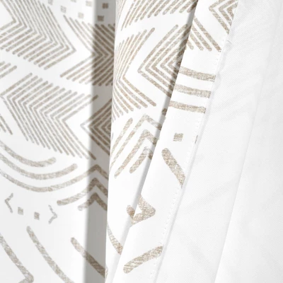 Set Of 2 Hygge Geo Light Filtering Window Curtain Panels - Lush Décor 4 Set Of 2 Hygge Geo Light Filtering Window Curtain Panels - Lush Décor - Image 4