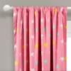 Lush Décor Blackout Unicorn Heart Rainbow Star Window Curtain Panel - Pink Single