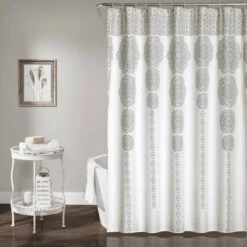 Stripe Medallion Shower Curtain - Lush Décor 15 Stripe Medallion Shower Curtain - Lush Décor -Home Decoration Promotion GUEST 2975aad1 c7ba 4003 9b95 0549c4ff38d6