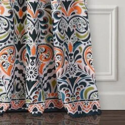 2pk 52"x95" Light Filtering Clara Curtain Panels Navy Blue - Lush Décor -Home Decoration Promotion GUEST 2b7553b2 a61e 4a08 bd72 051cfa7d9839