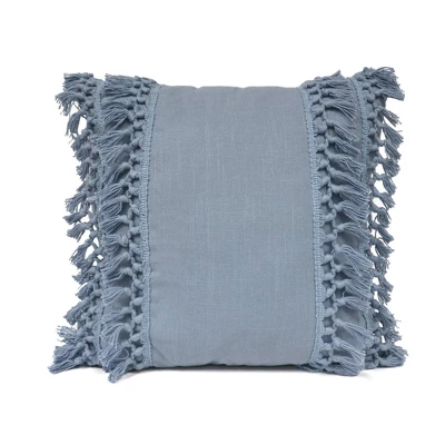 20"x20" Oversize Modern Tassel Square Throw Pillow - Lush Décor 4 20"x20" Oversize Modern Tassel Square Throw Pillow - Lush Décor - Image 4