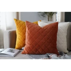 20"x20" Oversize Diamond Velvet Square Throw Pillow - Lush Décor -Home Decoration Promotion GUEST 30aa9ad0 4aea 43bb a797 f8e68152535f