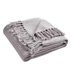 50"x60" Waffle Cotton Knit Throw Blanket - Lush Décor -Home Decoration Promotion GUEST 352d762e 0420 4db4 a91b 601f19b3e920