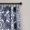 2pk 52"x95" Light Filtering Marvel Curtain Panels Navy - Lush Décor