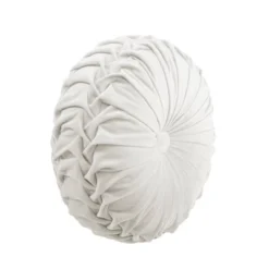 15" Pleated Round Throw Pillow - Lush Décor -Home Decoration Promotion GUEST 3bae30dd 32eb 4217 b7ad e6e1729baebf
