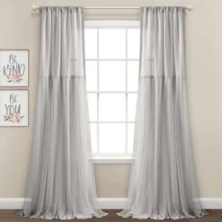 Set Of 2 (84"x40") Tulle Skirt Solid Window Curtain Panels - Lush Décor 12 Set Of 2 (84"x40") Tulle Skirt Solid Window Curtain Panels - Lush Décor -Home Decoration Promotion GUEST 3db07f47 1079 4aca a21c 00b9acb22d93
