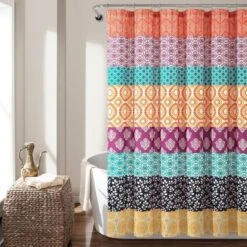 Bohemian Stripe Shower Curtain - Lush Décor -Home Decoration Promotion GUEST 4035326c 5673 48cb 9261 fe2e0ea8322e