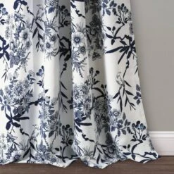 2pk 52"x95" Light Filtering Botanical Garden Curtain Panels Navy - Lush Décor 5 2pk 52"x95" Light Filtering Botanical Garden Curtain Panels Navy - Lush Décor -Home Decoration Promotion GUEST 43110fd2 0605 4d12 ba00 a6d4af66d5d7