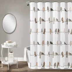 Rowley Birds Shower Curtain - Lush Décor -Home Decoration Promotion GUEST 4482963d e71e 472d b9bf 5ea83cd2caaf