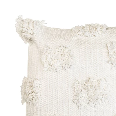 20"x20" Oversize Tina Dots Square Throw Pillow Off White - Lush Décor 2 20"x20" Oversize Tina Dots Square Throw Pillow Off White - Lush Décor - Image 2