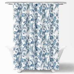 Dolores Shower Curtain Blue - Lush Décor -Home Decoration Promotion GUEST 4a96f6e1 4363 41f7 b7a6 b4bb822d1e74