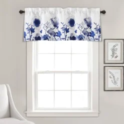 18"x52" Zuri Flora Light Filtering Valance - Lush Décor -Home Decoration Promotion GUEST 4e80635d 59cd 4cf6 b5e1 5049846e398e