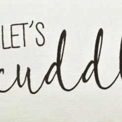 13"x20" 'Let's Cuddle' Family-Friendly Lumbar Throw Pillow Cover White - Lush Décor -Home Decoration Promotion GUEST 5429fe5a bfc1 4a07 9ac0 fc6aec756d1c