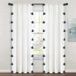 84"x52" Boho Faux Linen Texture Tassel Rod Pocket Window Curtain Panels - Lush Décor 15 84"x52" Boho Faux Linen Texture Tassel Rod Pocket Window Curtain Panels - Lush Décor -Home Decoration Promotion GUEST 544d0143 0818 48d3 a923 27458bc1c1ca