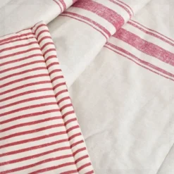 Lush Décor 50"x60" Farmhouse Stripe Throw Blanket Red -Home Decoration Promotion GUEST 5ee69a5f dd90 484a 833d 9dd355ae52c4