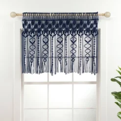 30"x40" Boho Macrame Textured Cotton Window Valance - Lush Décor -Home Decoration Promotion GUEST 60cb6e69 686c 4982 b7a4 57f783c6aa89