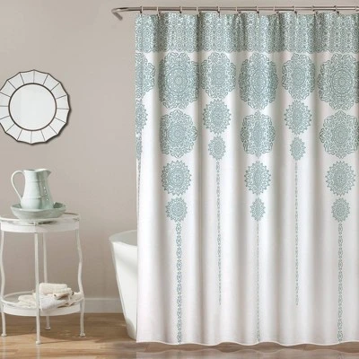 Stripe Medallion Shower Curtain - Lush Décor 6 Stripe Medallion Shower Curtain - Lush Décor - Image 6