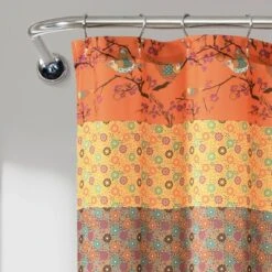 Royal Empire Shower Curtain Orange - Lush Décor