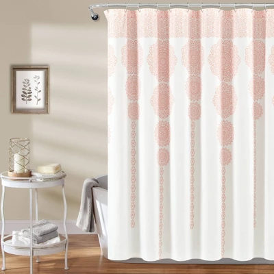 Stripe Medallion Shower Curtain - Lush Décor 9 Stripe Medallion Shower Curtain - Lush Décor - Image 9