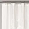 Single Ruffle Flower Shower Curtain - Lush Décor