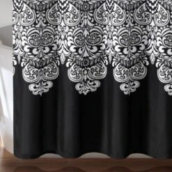 72"x72" Boho Medallion Shower Curtain Black - Lush Decor -Home Decoration Promotion GUEST 669e8599 b09b 4a7b 8f52 fb4a5695c4c4