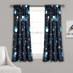 Universe Room Darkening Window Curtain Panels Navy - Lush Décor -Home Decoration Promotion GUEST 671b9db8 d10d 403e 9f89 9ece9c71c4c5