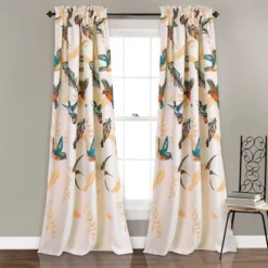 Set Of 2 Bird Breeze Light Filtering Window Curtain Panels - Lush Décor -Home Decoration Promotion GUEST 688936c6 1691 4957 a1f7 47d0dfebc90b